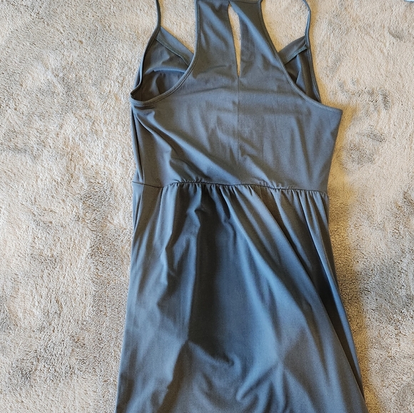 BCBGeneration Della Ash Blue Drape Midi Dress Size Small NWT - Picture 7 of 8